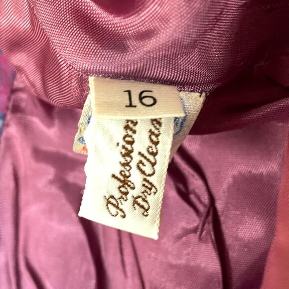 Vintage Country Suburbans Blazer Womens 16 Blue Red Plaid Button Jacket UNION - Picture 12 of 12